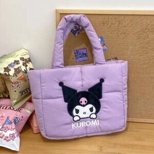 KUROMI Fabric Handbag, Shoulder bag, Purple, NEW